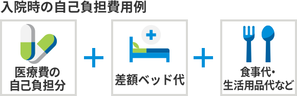 入院時の自己負担費用例