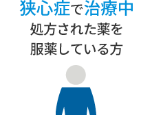 狭心症で治療中処方された薬を服薬している方